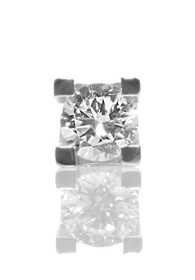 Orecchini Promesse in Oro bianco Diamante 0.05 Ct OUY006 - OUY006